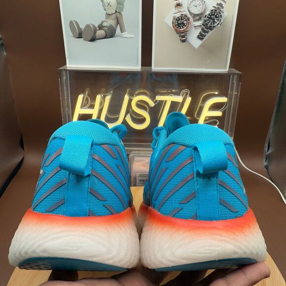 Skechers - Men's Go Run Maxroad 5 Blue/Orange Sz 9.5 - Picture 6 of 10